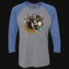 Unisex Triblend Three-Quarter Raglan T-Shirt Thumbnail