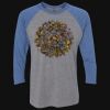 Unisex Triblend Three-Quarter Raglan T-Shirt Thumbnail