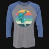 Unisex Triblend Three-Quarter Raglan T-Shirt Thumbnail