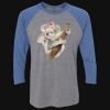 Unisex Triblend Three-Quarter Raglan T-Shirt Thumbnail