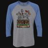 Unisex Triblend Three-Quarter Raglan T-Shirt Thumbnail