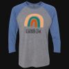 Unisex Triblend Three-Quarter Raglan T-Shirt Thumbnail