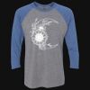 Unisex Triblend Three-Quarter Raglan T-Shirt Thumbnail