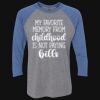 Unisex Triblend Three-Quarter Raglan T-Shirt Thumbnail
