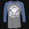 Unisex Triblend Three-Quarter Raglan T-Shirt Thumbnail