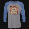 Unisex Triblend Three-Quarter Raglan T-Shirt Thumbnail