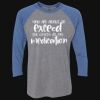 Unisex Triblend Three-Quarter Raglan T-Shirt Thumbnail
