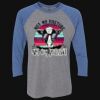 Unisex Triblend Three-Quarter Raglan T-Shirt Thumbnail