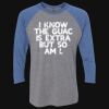 Unisex Triblend Three-Quarter Raglan T-Shirt Thumbnail
