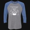 Unisex Triblend Three-Quarter Raglan T-Shirt Thumbnail