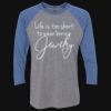 Unisex Triblend Three-Quarter Raglan T-Shirt Thumbnail