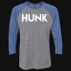 Unisex Triblend Three-Quarter Raglan T-Shirt Thumbnail