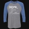 Unisex Triblend Three-Quarter Raglan T-Shirt Thumbnail