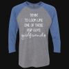 Unisex Triblend Three-Quarter Raglan T-Shirt Thumbnail