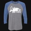 Unisex Triblend Three-Quarter Raglan T-Shirt Thumbnail