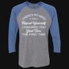 Unisex Triblend Three-Quarter Raglan T-Shirt Thumbnail