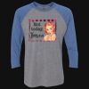 Unisex Triblend Three-Quarter Raglan T-Shirt Thumbnail