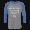 Unisex Triblend Three-Quarter Raglan T-Shirt Thumbnail