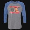 Unisex Triblend Three-Quarter Raglan T-Shirt Thumbnail