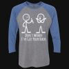 Unisex Triblend Three-Quarter Raglan T-Shirt Thumbnail