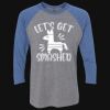 Unisex Triblend Three-Quarter Raglan T-Shirt Thumbnail