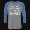 Unisex Triblend Three-Quarter Raglan T-Shirt Thumbnail