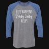 Unisex Triblend Three-Quarter Raglan T-Shirt Thumbnail
