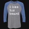 Unisex Triblend Three-Quarter Raglan T-Shirt Thumbnail