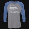Unisex Triblend Three-Quarter Raglan T-Shirt Thumbnail