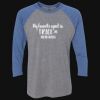 Unisex Triblend Three-Quarter Raglan T-Shirt Thumbnail