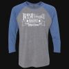 Unisex Triblend Three-Quarter Raglan T-Shirt Thumbnail