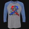 Unisex Triblend Three-Quarter Raglan T-Shirt Thumbnail