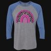 Unisex Triblend Three-Quarter Raglan T-Shirt Thumbnail