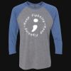 Unisex Triblend Three-Quarter Raglan T-Shirt Thumbnail