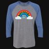Unisex Triblend Three-Quarter Raglan T-Shirt Thumbnail
