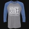 Unisex Triblend Three-Quarter Raglan T-Shirt Thumbnail