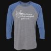 Unisex Triblend Three-Quarter Raglan T-Shirt Thumbnail
