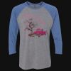 Unisex Triblend Three-Quarter Raglan T-Shirt Thumbnail