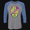 Unisex Triblend Three-Quarter Raglan T-Shirt Thumbnail