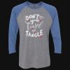 Unisex Triblend Three-Quarter Raglan T-Shirt Thumbnail