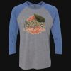 Unisex Triblend Three-Quarter Raglan T-Shirt Thumbnail