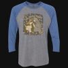 Unisex Triblend Three-Quarter Raglan T-Shirt Thumbnail