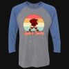 Unisex Triblend Three-Quarter Raglan T-Shirt Thumbnail