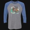 Unisex Triblend Three-Quarter Raglan T-Shirt Thumbnail