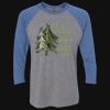 Unisex Triblend Three-Quarter Raglan T-Shirt Thumbnail