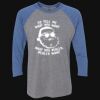 Unisex Triblend Three-Quarter Raglan T-Shirt Thumbnail