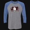 Unisex Triblend Three-Quarter Raglan T-Shirt Thumbnail