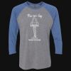 Unisex Triblend Three-Quarter Raglan T-Shirt Thumbnail