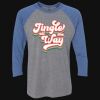 Unisex Triblend Three-Quarter Raglan T-Shirt Thumbnail