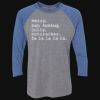 Unisex Triblend Three-Quarter Raglan T-Shirt Thumbnail